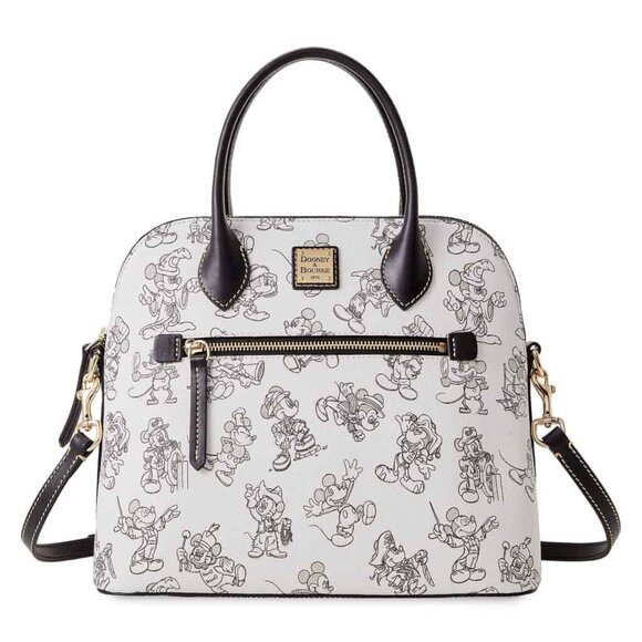 NEW Dooney& Bourke Disney 90th Anniv Mickey Thru The Years Satchel Crossbody - Picture 1 of 1
